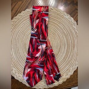 J Garcia Men’s Neck Tie Still Life Collection #53 Red Abstract Colorful Silk 61”